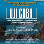 Uji Coba Jalur Lembah Anai Pascabencana Dibuka, Ditlantas Polda Sumbar: Tetap Hati-hati