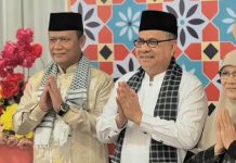 Forkopimda Sumbar Bersilaturahmi ke Rumah Dinas Ketua DPRD Usai Salat Idulfitri.
