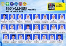SMAS Semen Padang Torehkan Sejarah Baru, 22 Siswa Diterima PTN Lewat SNBP 2026